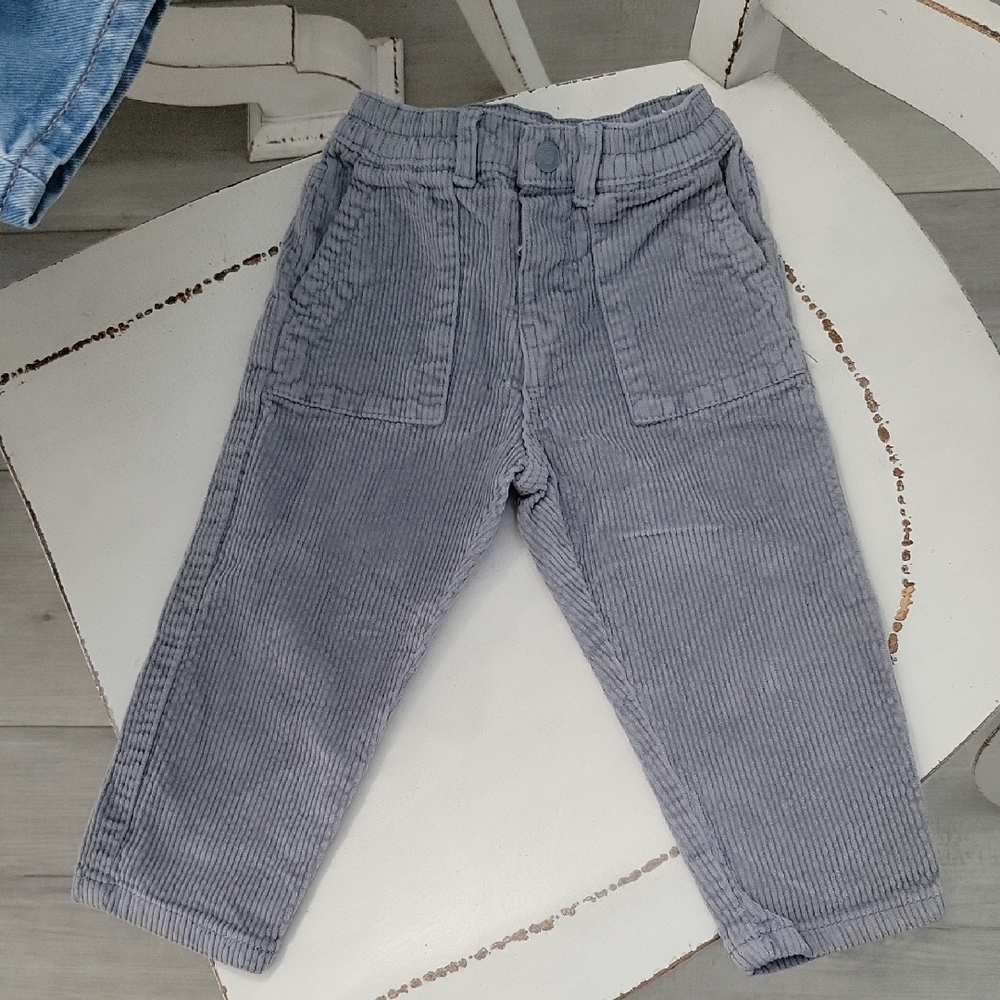 Zara Kids Corduroy Pants - Blue Gray
